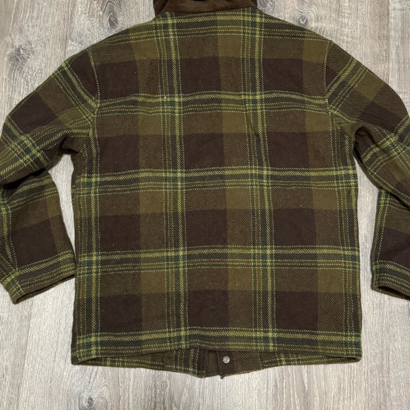 VINTAGE Pendleton Wool Plaid Car Coat lined & cord Collar M - Picture 2 of 7